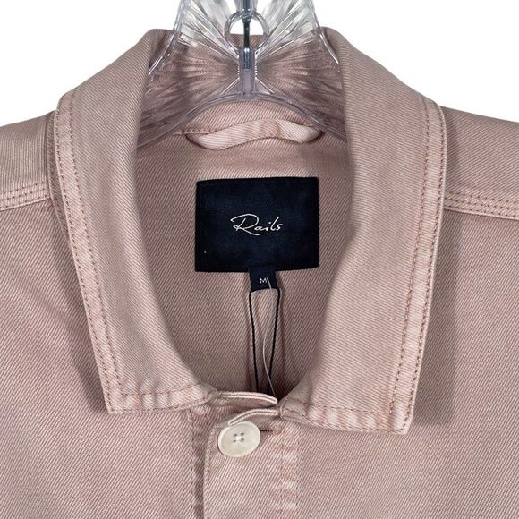 NWT Rails Men's Franklin Utility Jacket Size Medium Shacket Cotton Desert Rose - Picture 7 of 16